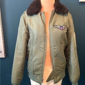 Vintage Spiewak Golden Fleece Bomber Aviator Jacket